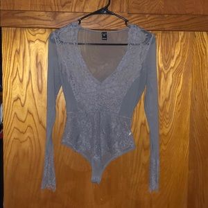 Gray lace bodysuit from Windsor’s